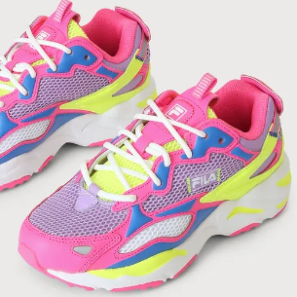 FILA: Ray Tracer Apex Pink  Chunky Sneakers , WOMENS 10 US/41.5 EU (USED)